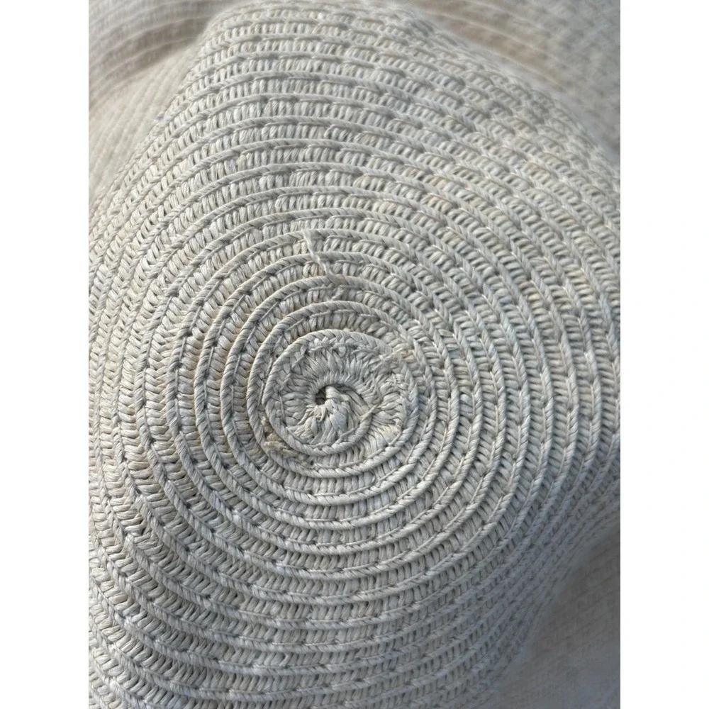 Tan and Yellow Reversible Wide Brim Paper Straw Sun Hat Floppy Beach Hat WFP6393